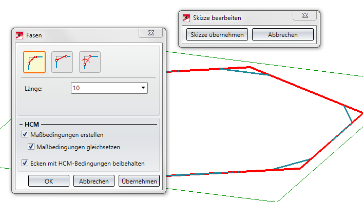 Skizze bearbeiten