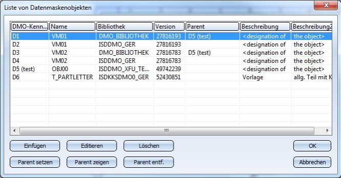 DMO Liste