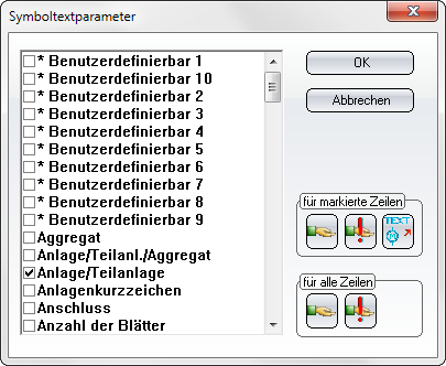 Symboltextparameter