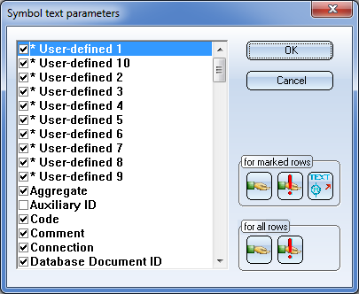 Symboltextparameter