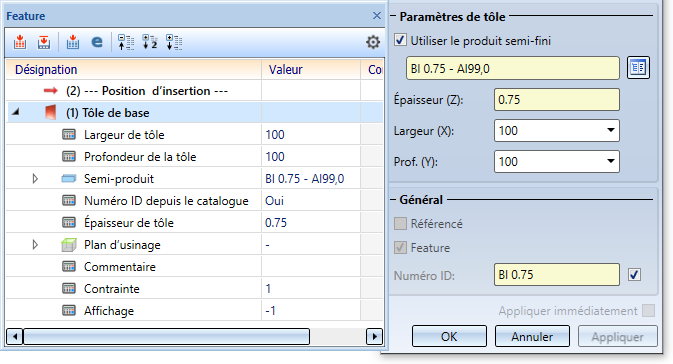 Halbzeug für Grundblech