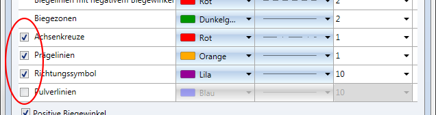 Abwicklungsparameter