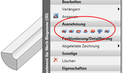 Biegezone